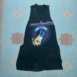 Vintage 90s tank top t shirt doobie brothers chopped distressed muscle gym large